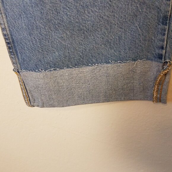 Boden Jeans Womens US 8 EU 12 Blue Relaxed Straight Turn Up Ankle Skimming R0189 - Picture 2 of 10